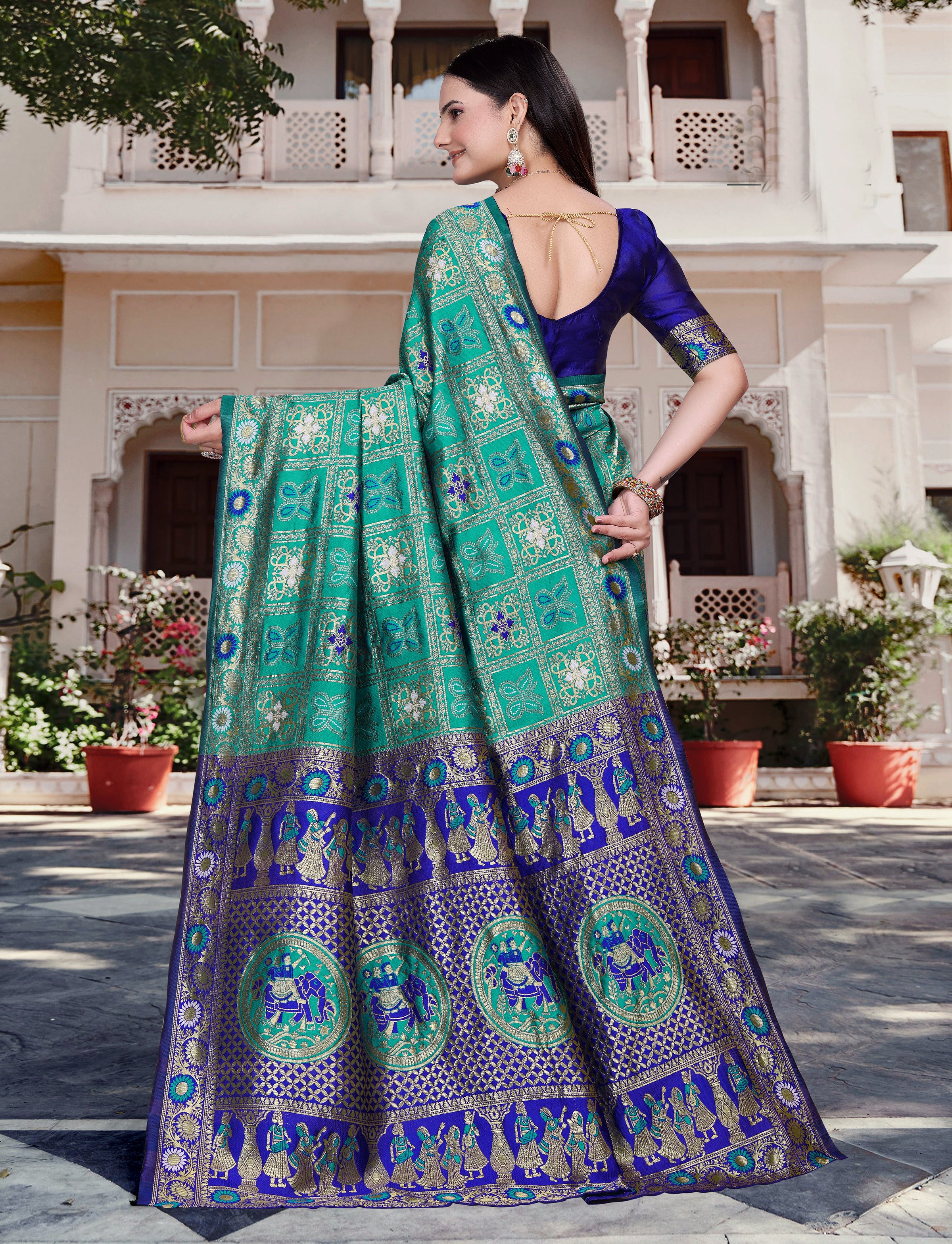 Silk Woven Banarasi Saree (cotton)