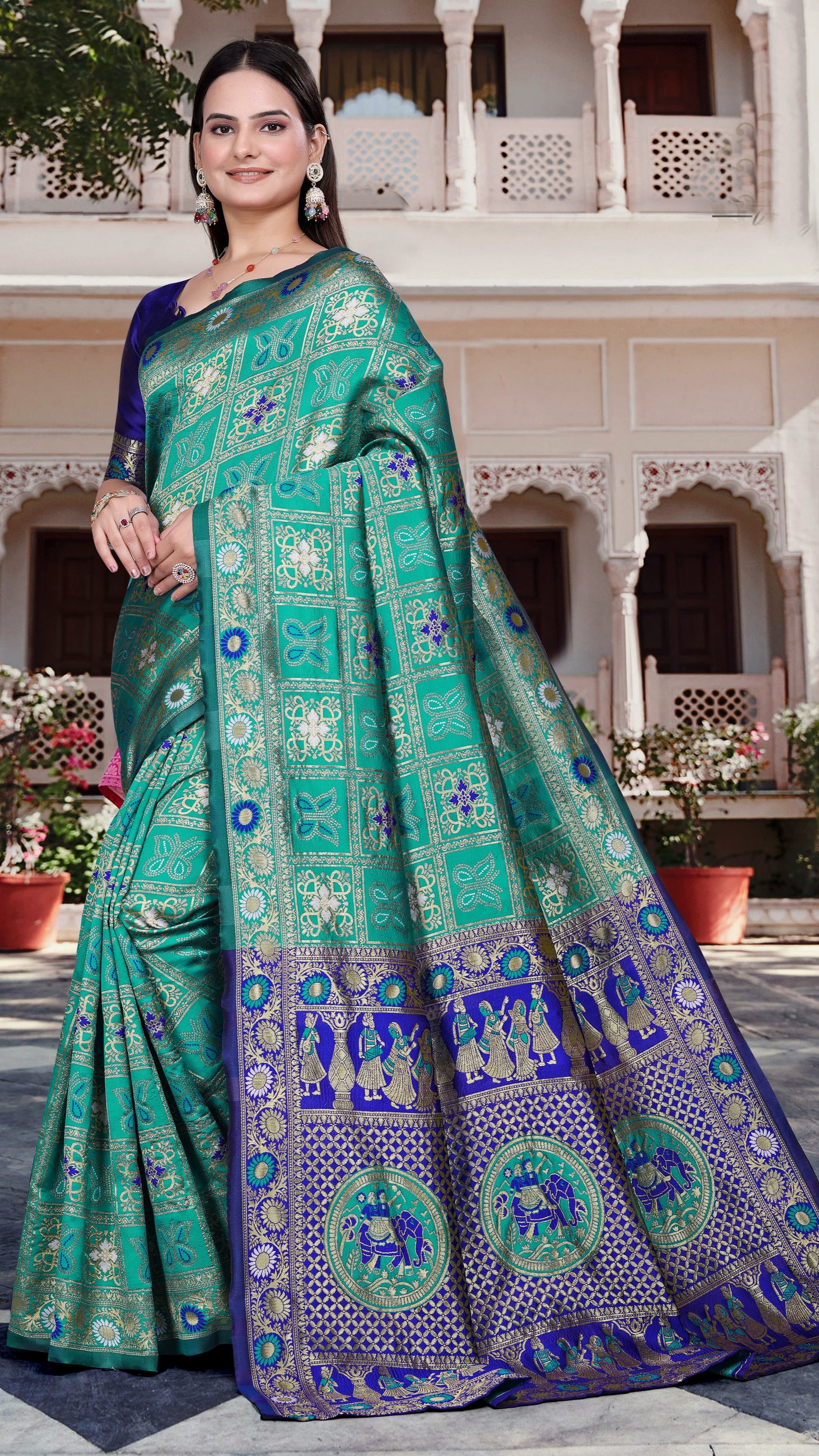 Silk Woven Banarasi Saree (cotton)