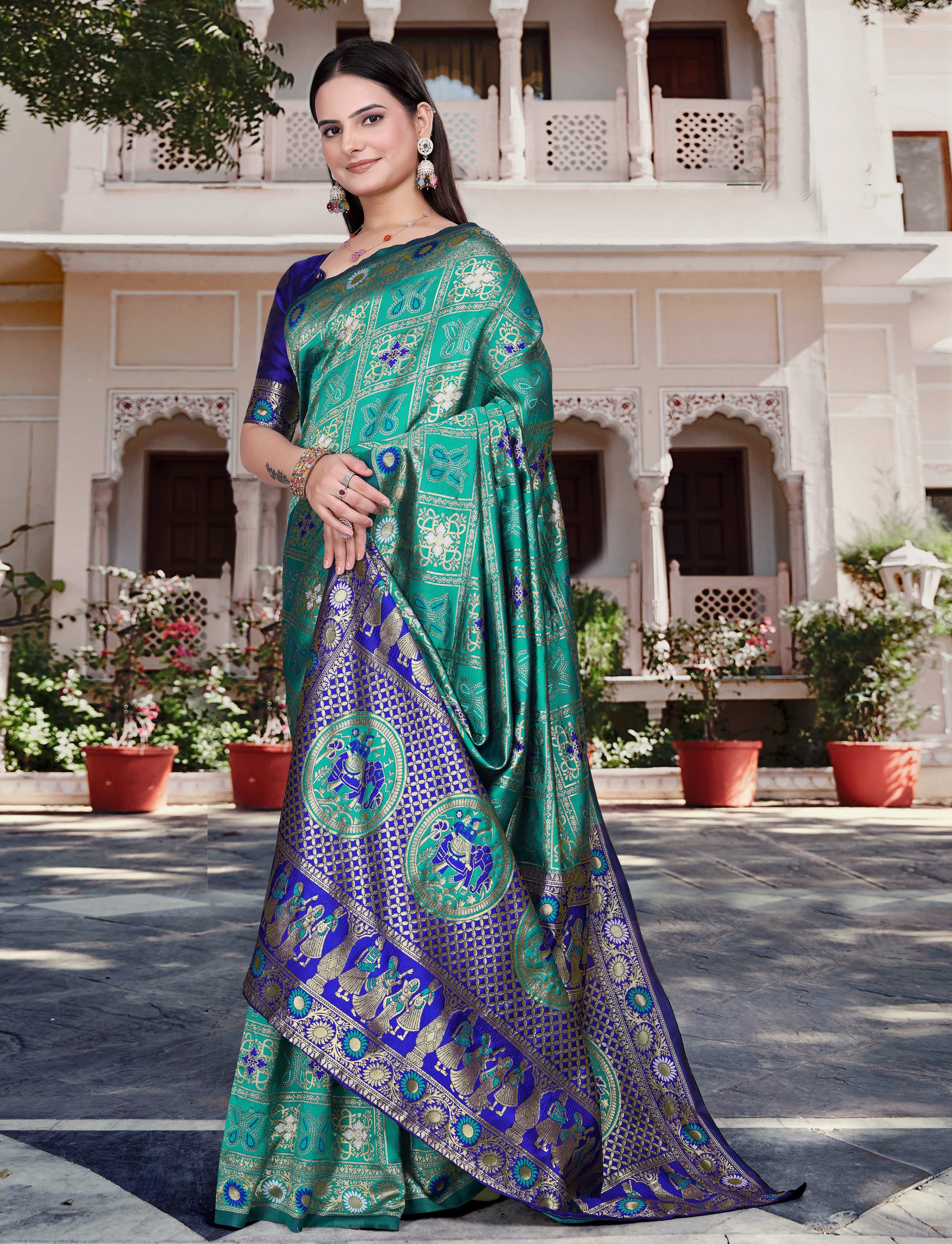 Silk Woven Banarasi Saree (cotton)