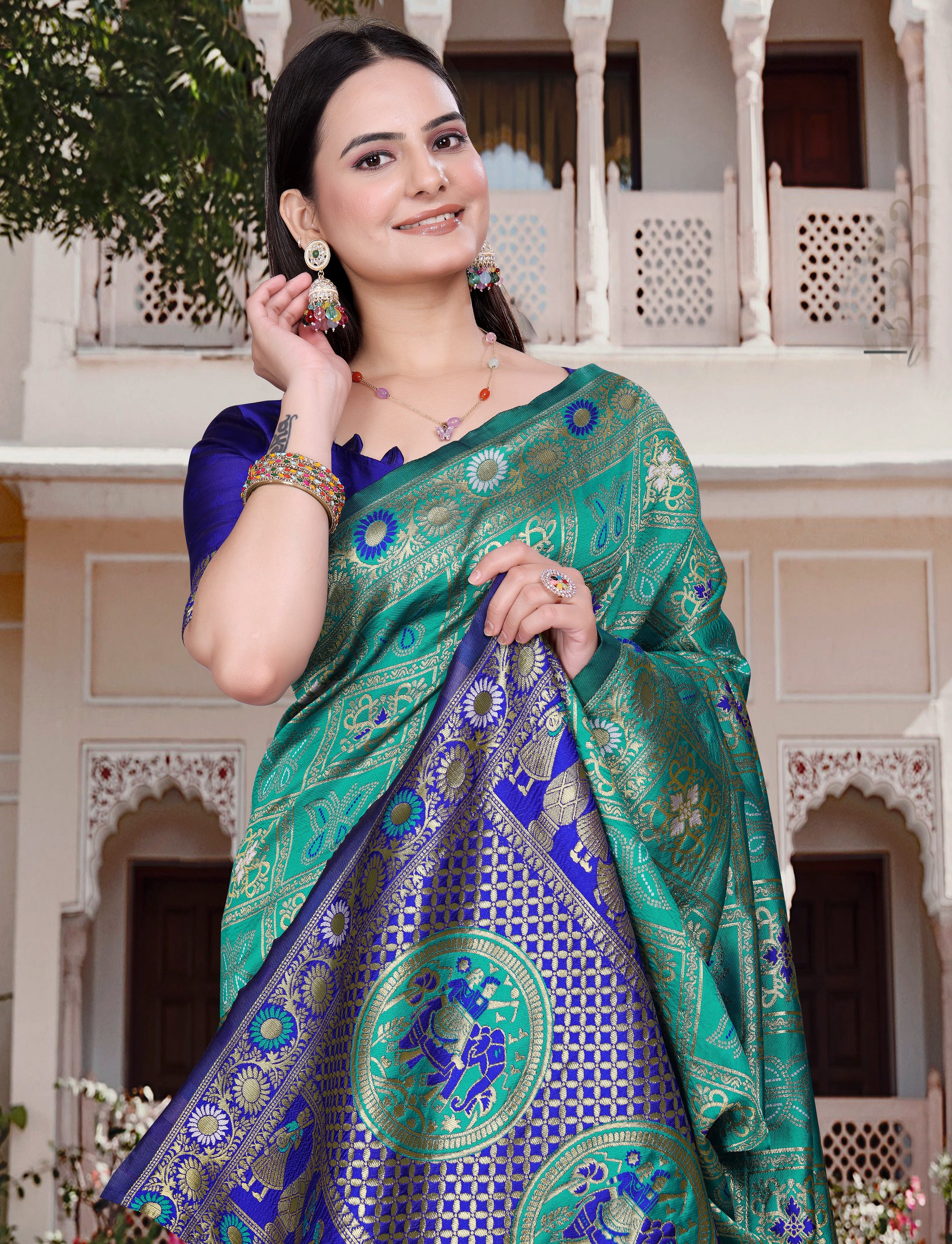 Silk Woven Banarasi Saree (cotton)