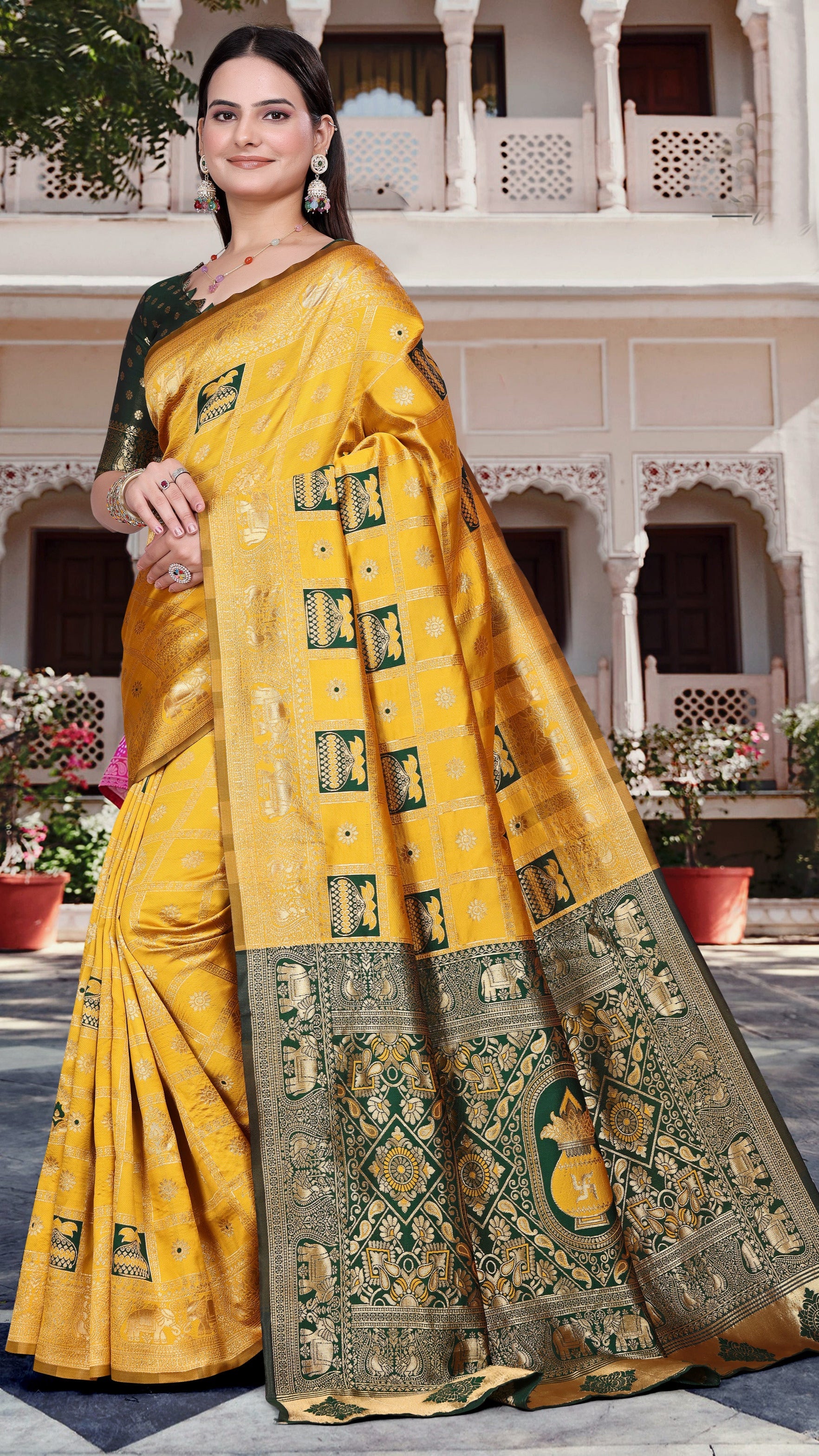 Silk Woven Banarasi Saree (cotton)