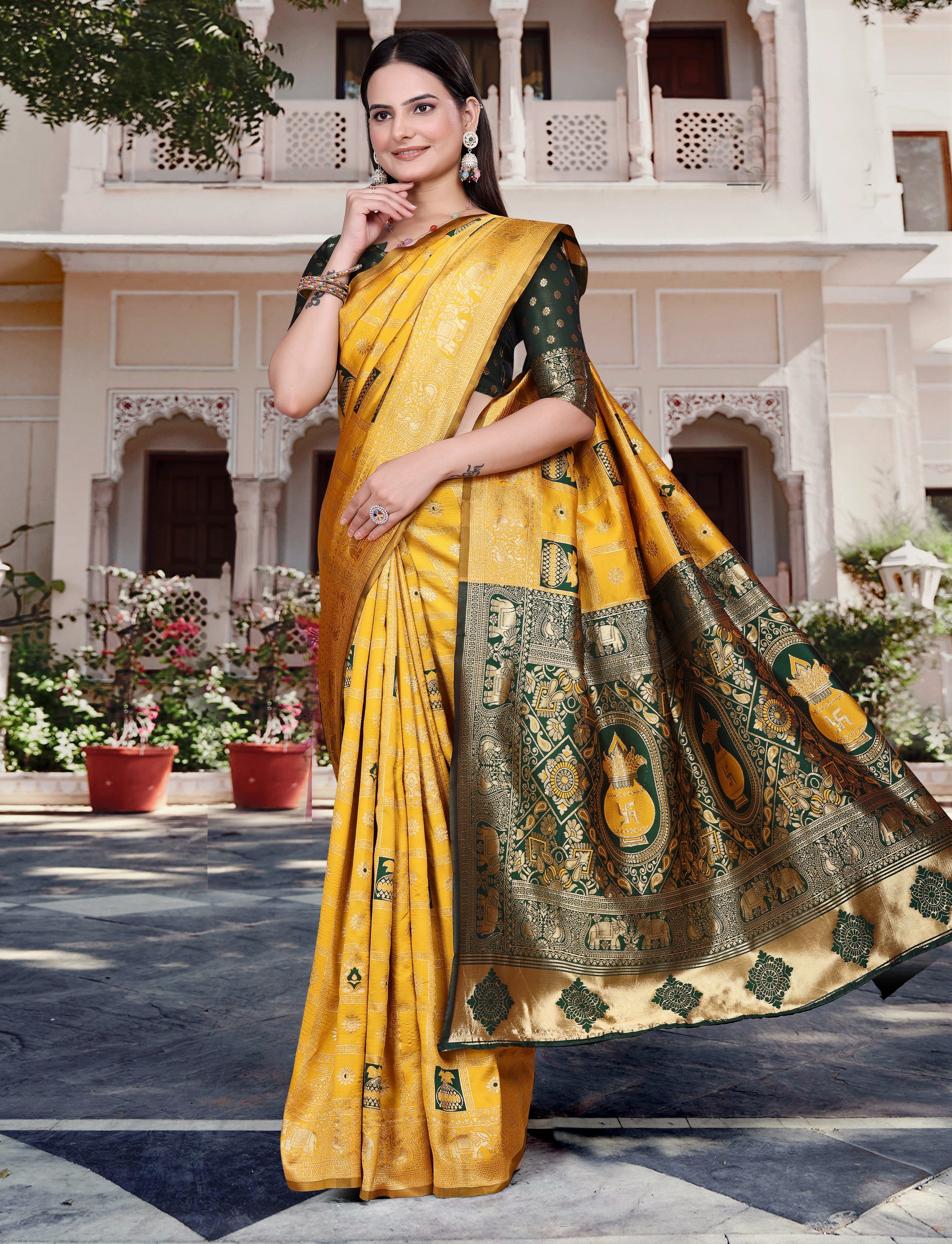 Silk Woven Banarasi Saree (cotton)