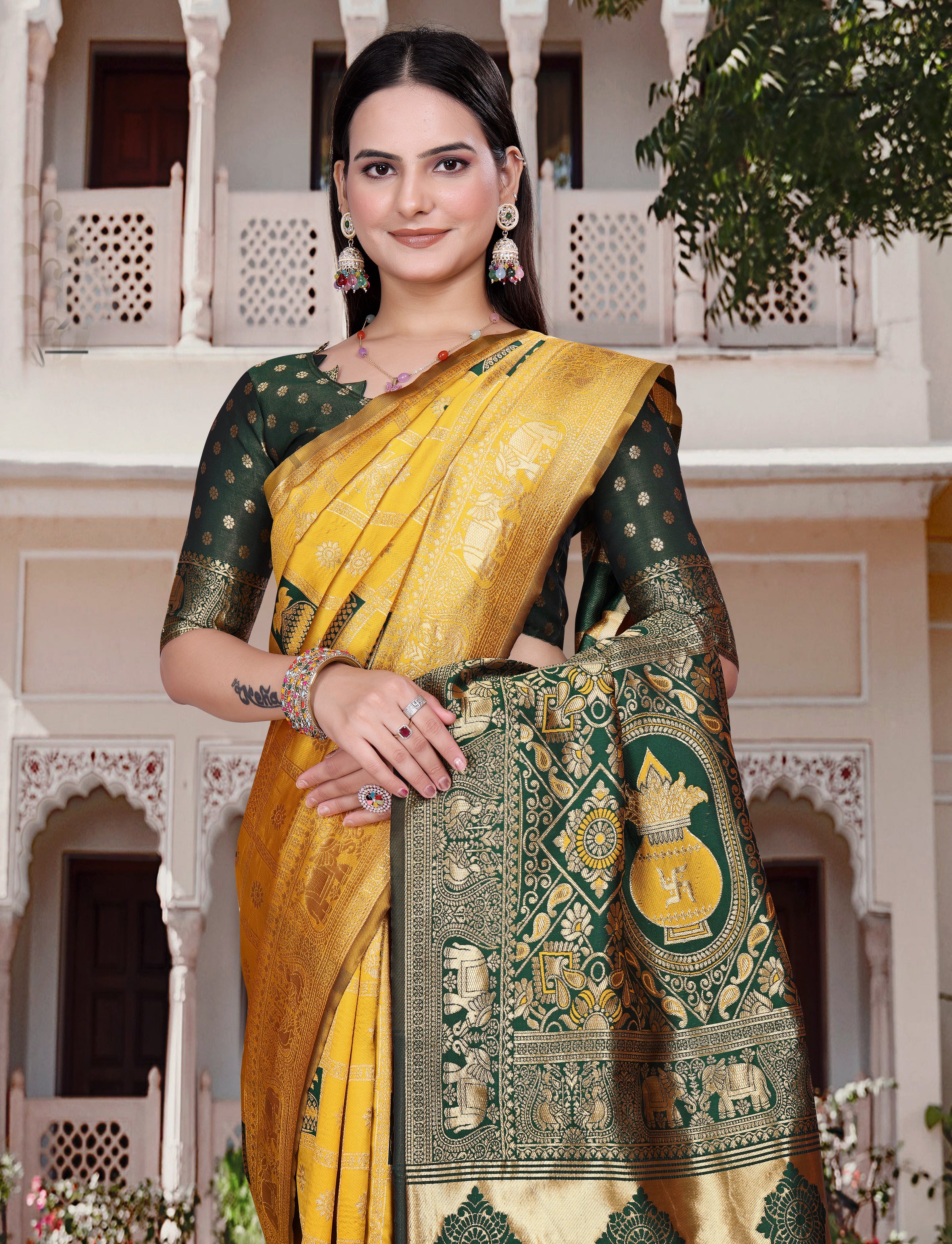 Silk Woven Banarasi Saree (cotton)