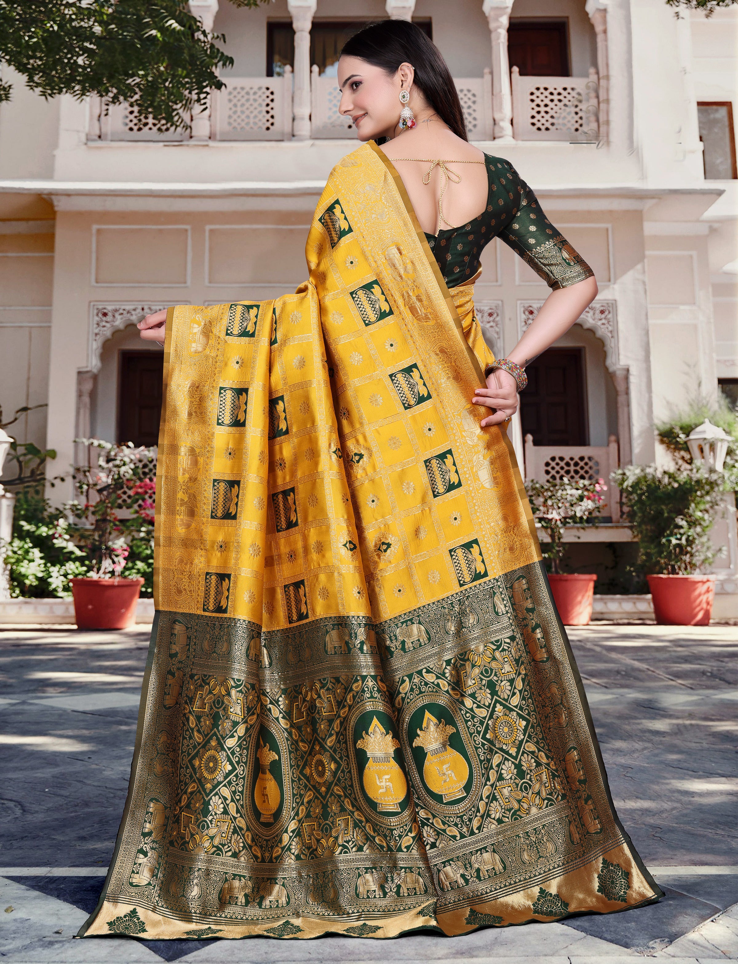 Silk Woven Banarasi Saree (cotton)