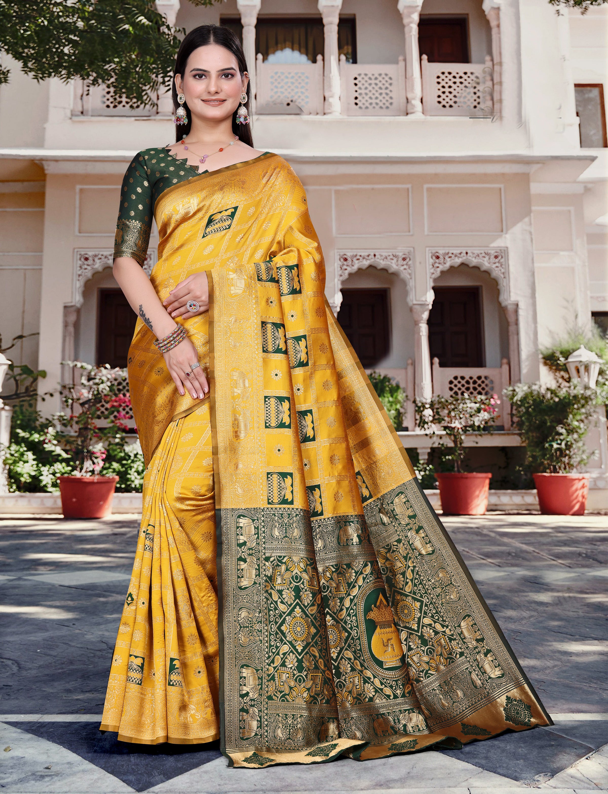 Silk Woven Banarasi Saree (cotton)