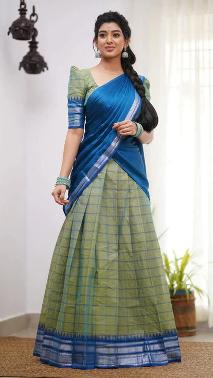 Lehenga in Natural Crape Paired with a Traditional  Dupatta (cotton)