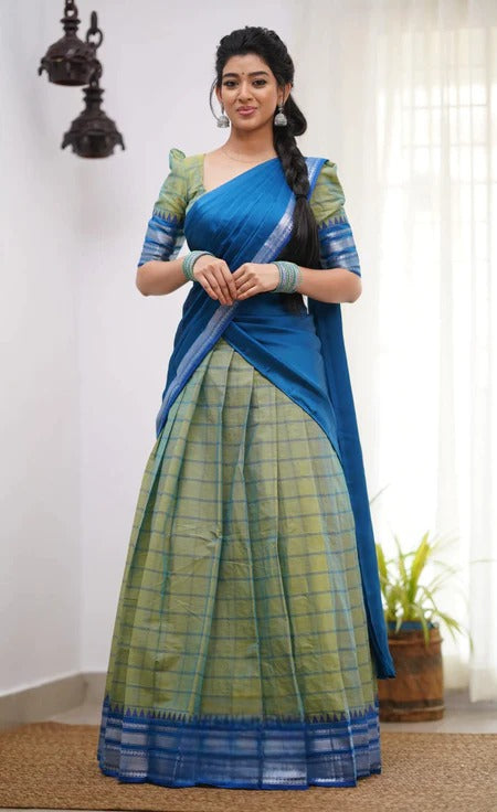 Lehenga in Natural Crape Paired with a Traditional  Dupatta (cotton)