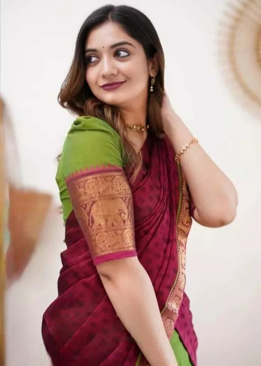 Lehenga in Natural Crape Paired with a Traditional  Dupatta(cotton)